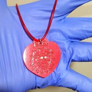Leo (Lion) July 23–August 22 Red Zodiac Pendant Rubber Cord Necklace